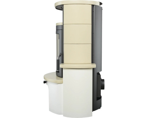 Hark Avenso GT ECOplus keramische haardset, crème, 6 kW