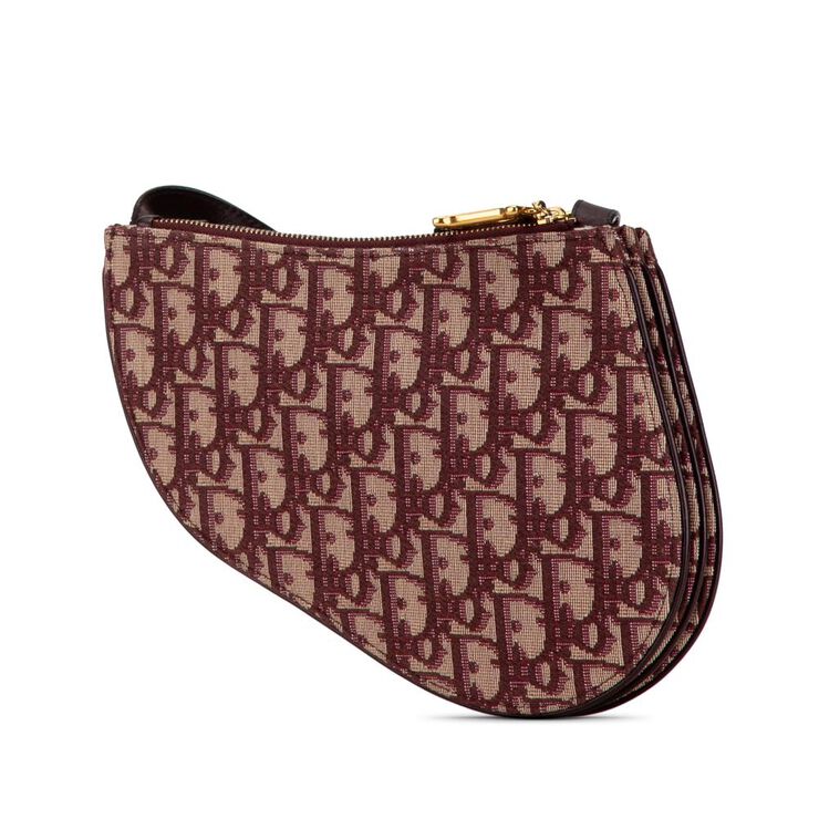 Dior Vintage Dior Cosmetic Pouch Red