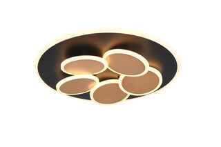 TRIO LED Deckenlampe MANDALA 49 cm schwarz /goldfarbig