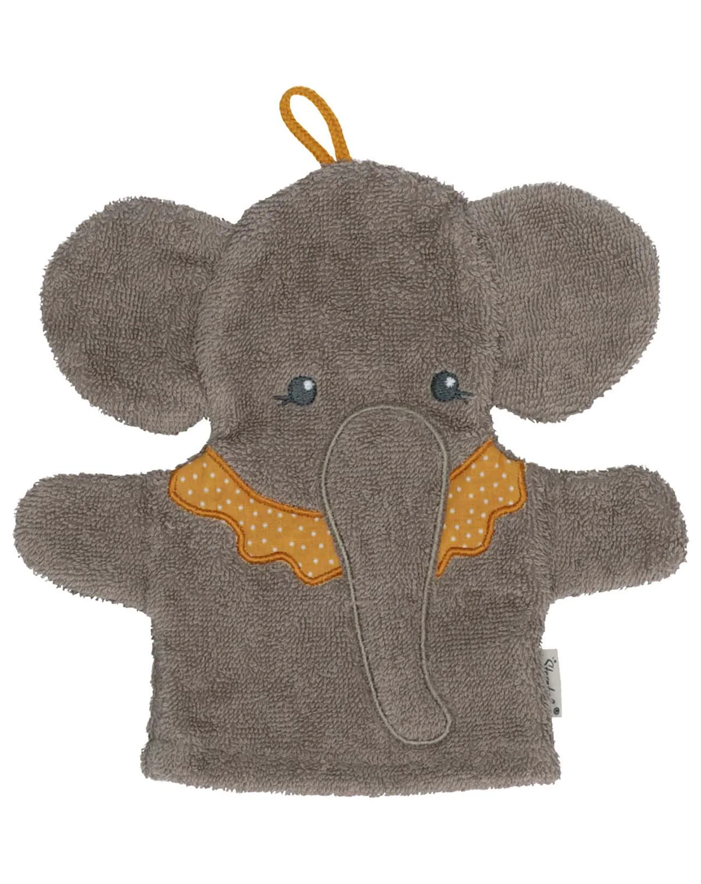 Spiel-Waschhandschuh EDDY ELEFANT in grau