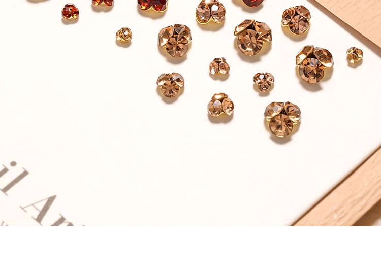 swarliss - Set van 5: Strass Nail Art Decoratie (Diverse Ontwerpen)