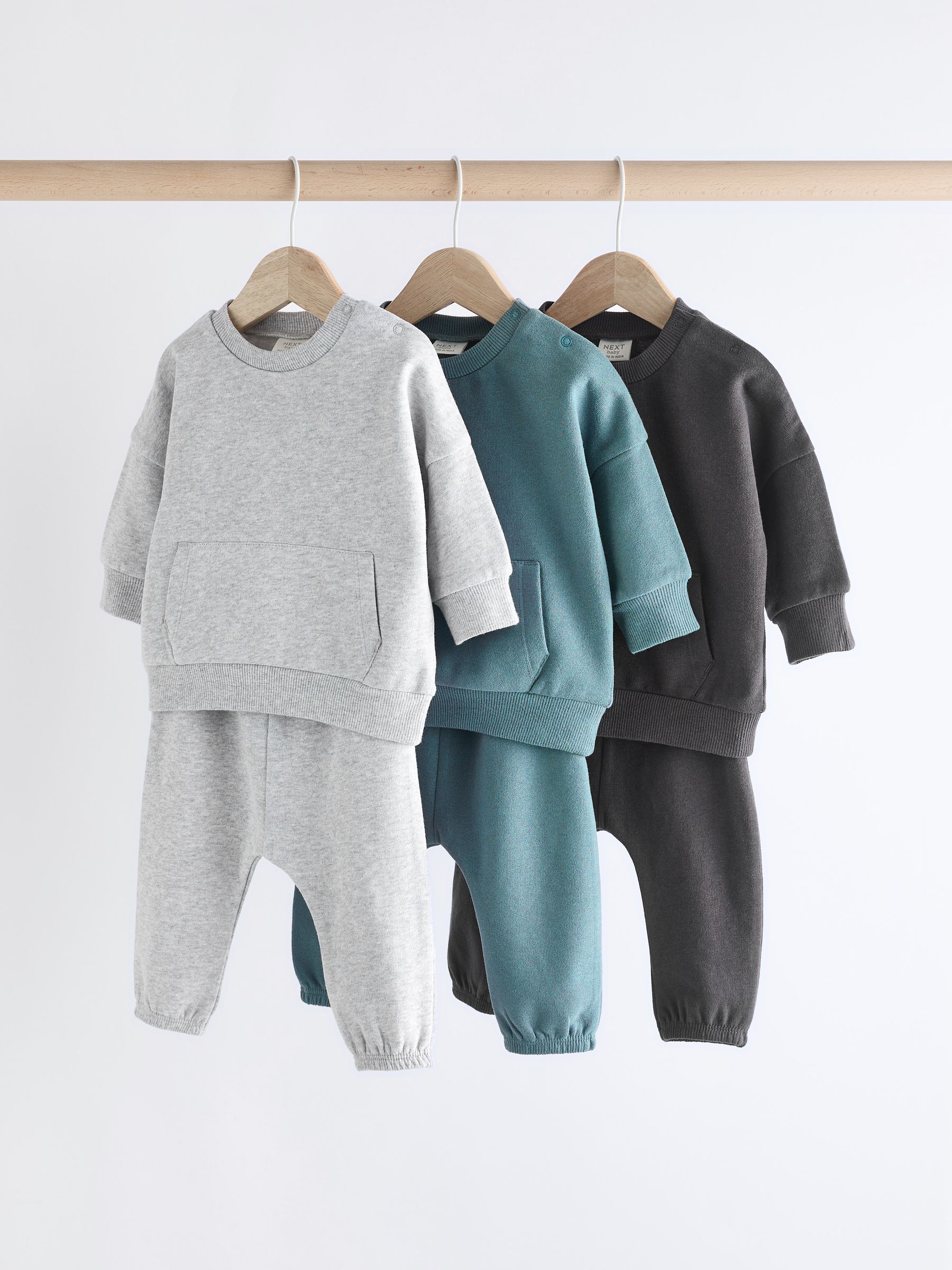 Monochroom - Baby Sweatshirt en Joggingbroeken Set 6 stuks (0mnd-3jaar)