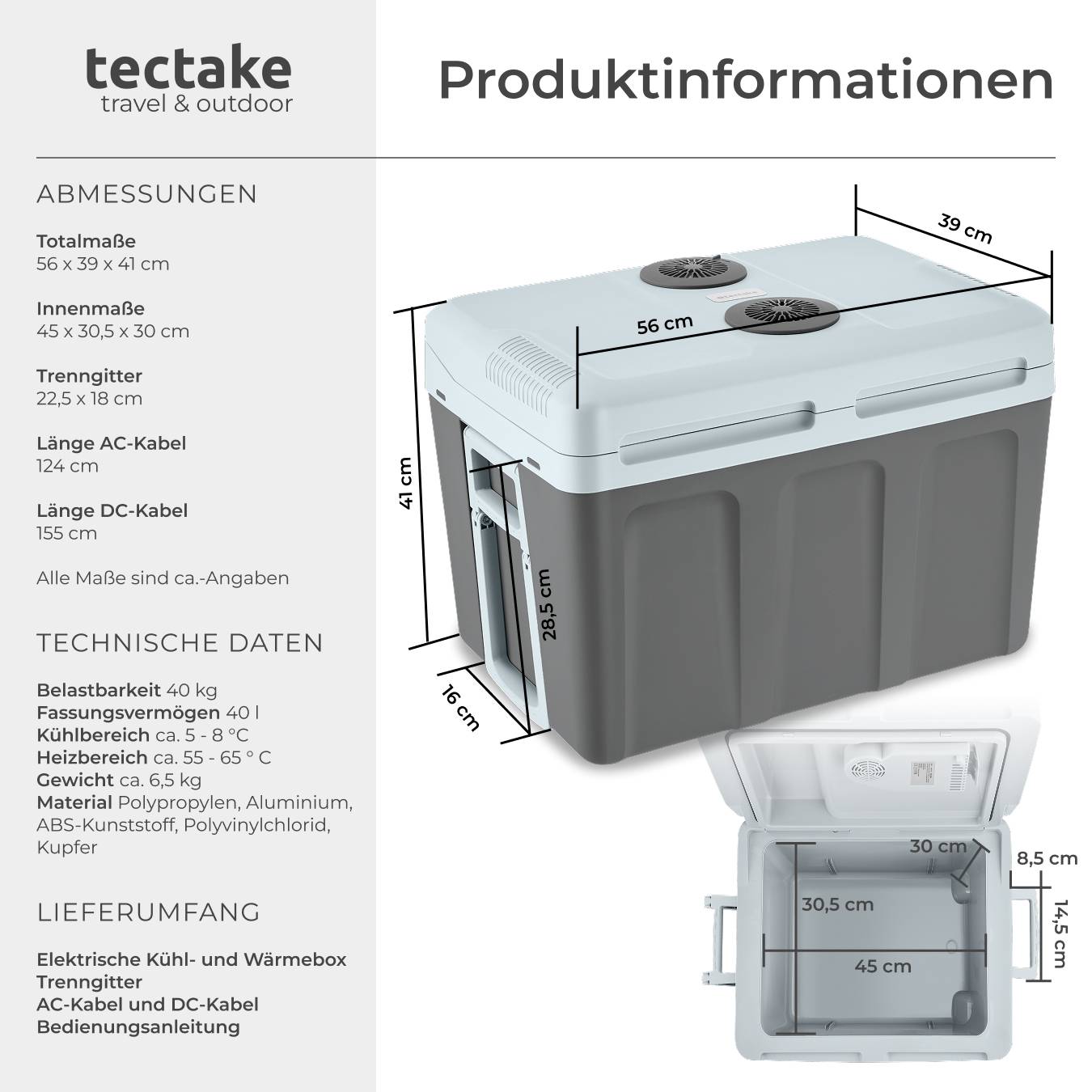 Elektrische Kühl- und Wärmebox