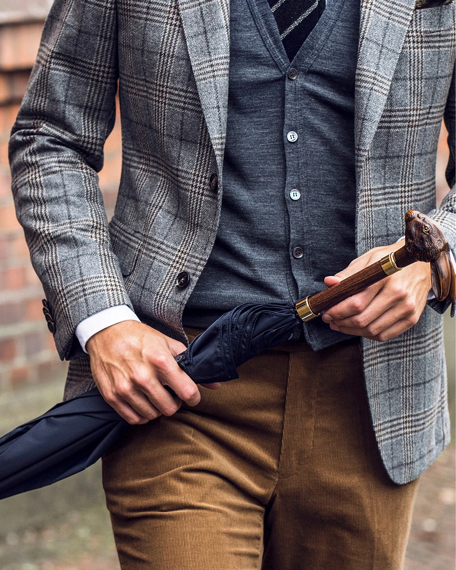 Fox Umbrellas Brown Rabbit Umbrella Navy