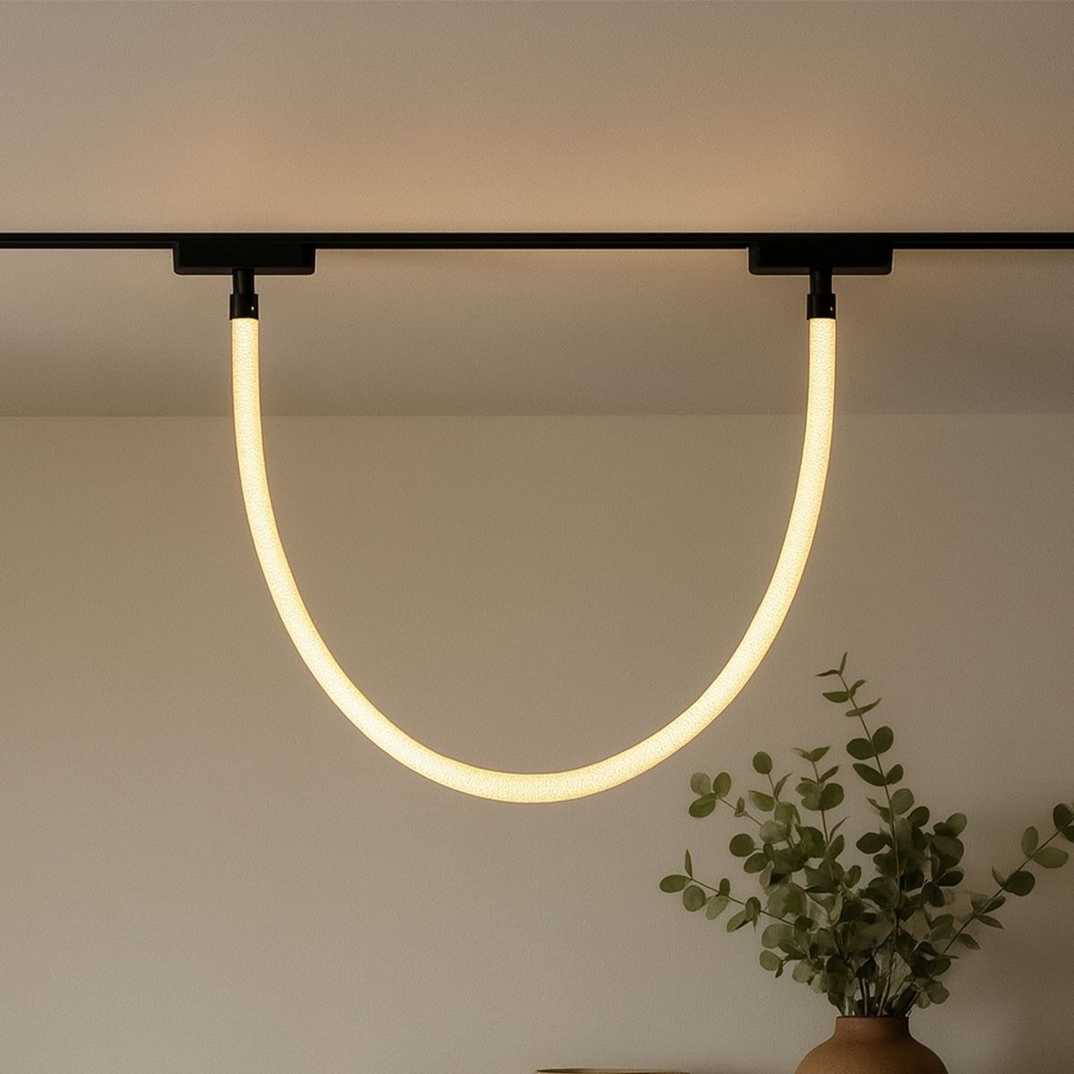 Moderne hanglamp wit voor railsysteem 1-fase 8W 3000K - Magnetic Tautau