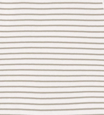 LMTD Top - Crop - Rib - NlfHinaja - White Alyssum m. Striber