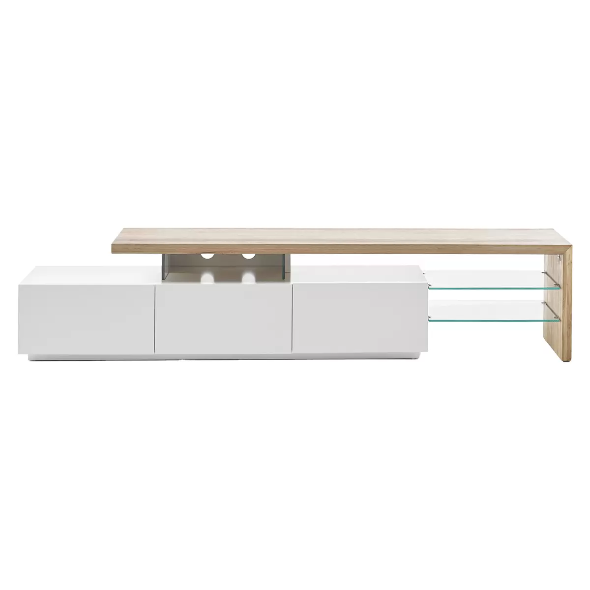 Lowboard Alimos I Eiche,weiss