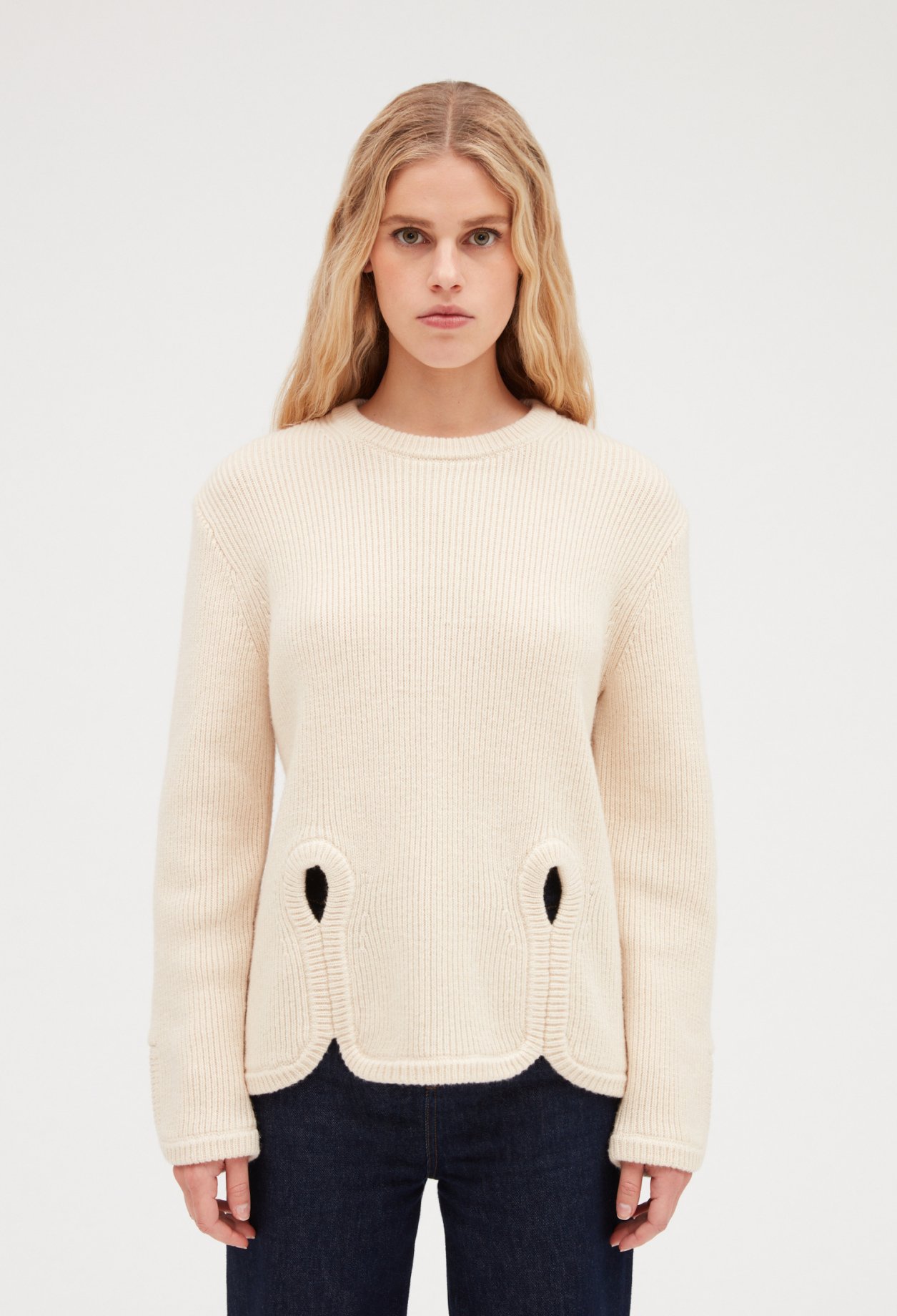 Pull maille ajouree