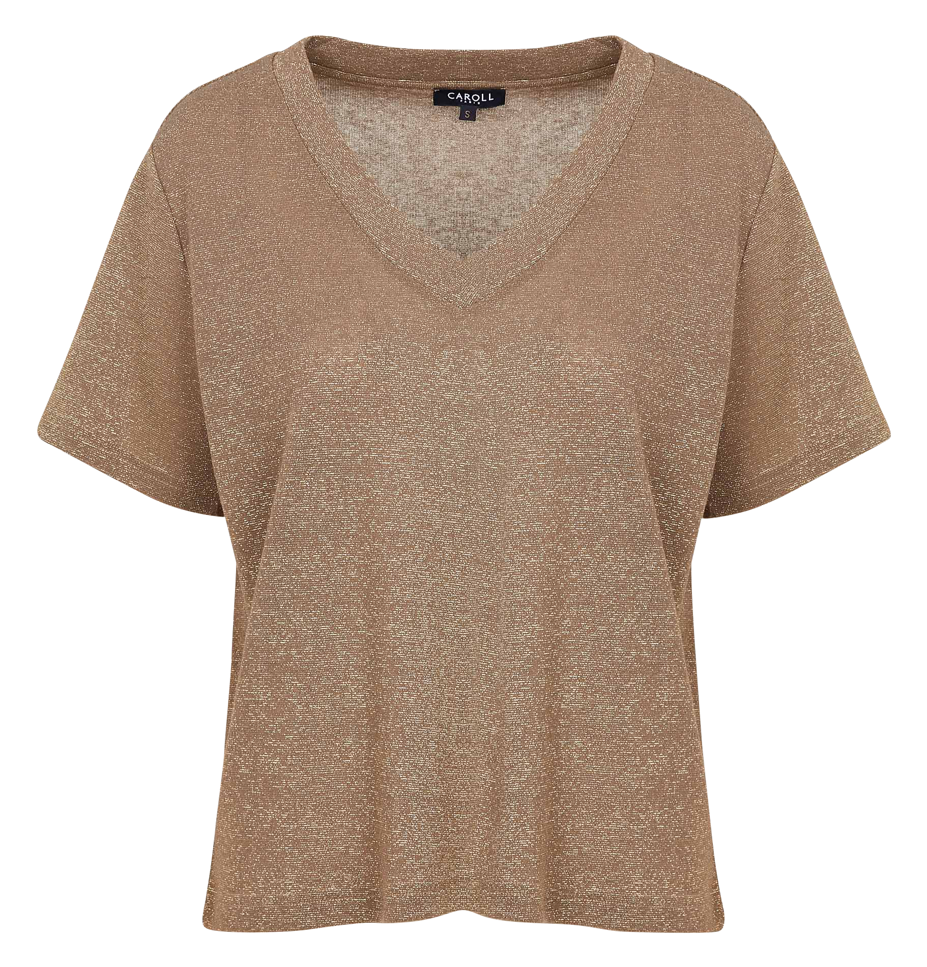 TFOIL - Tee-shirt manches courtes métallisé| Doré