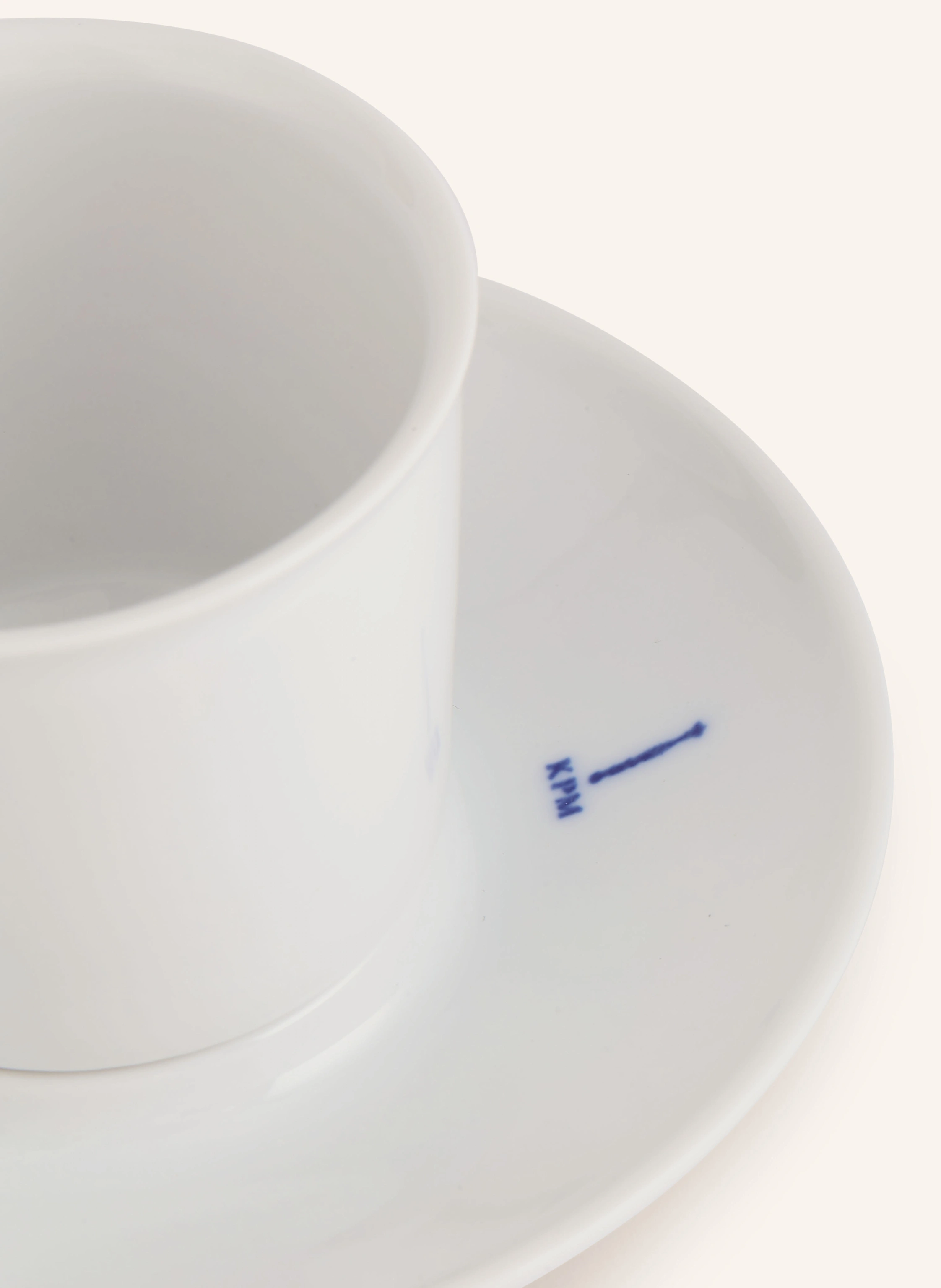 KPM Espressotasse FLUGZEUGTASSE mit Untertasse