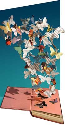 Butterflies Book Lasercut Card