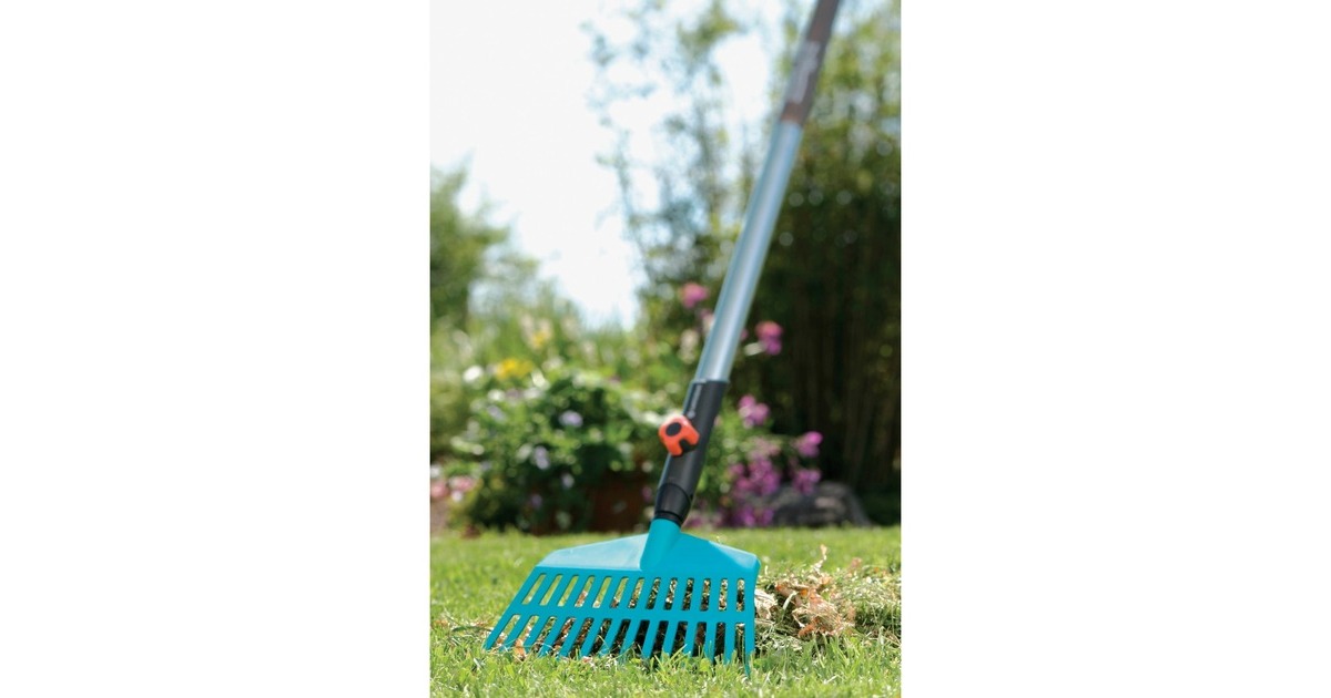 GARDENACombisystem gazonhark bladhark  (Turquoise, 3105-20)