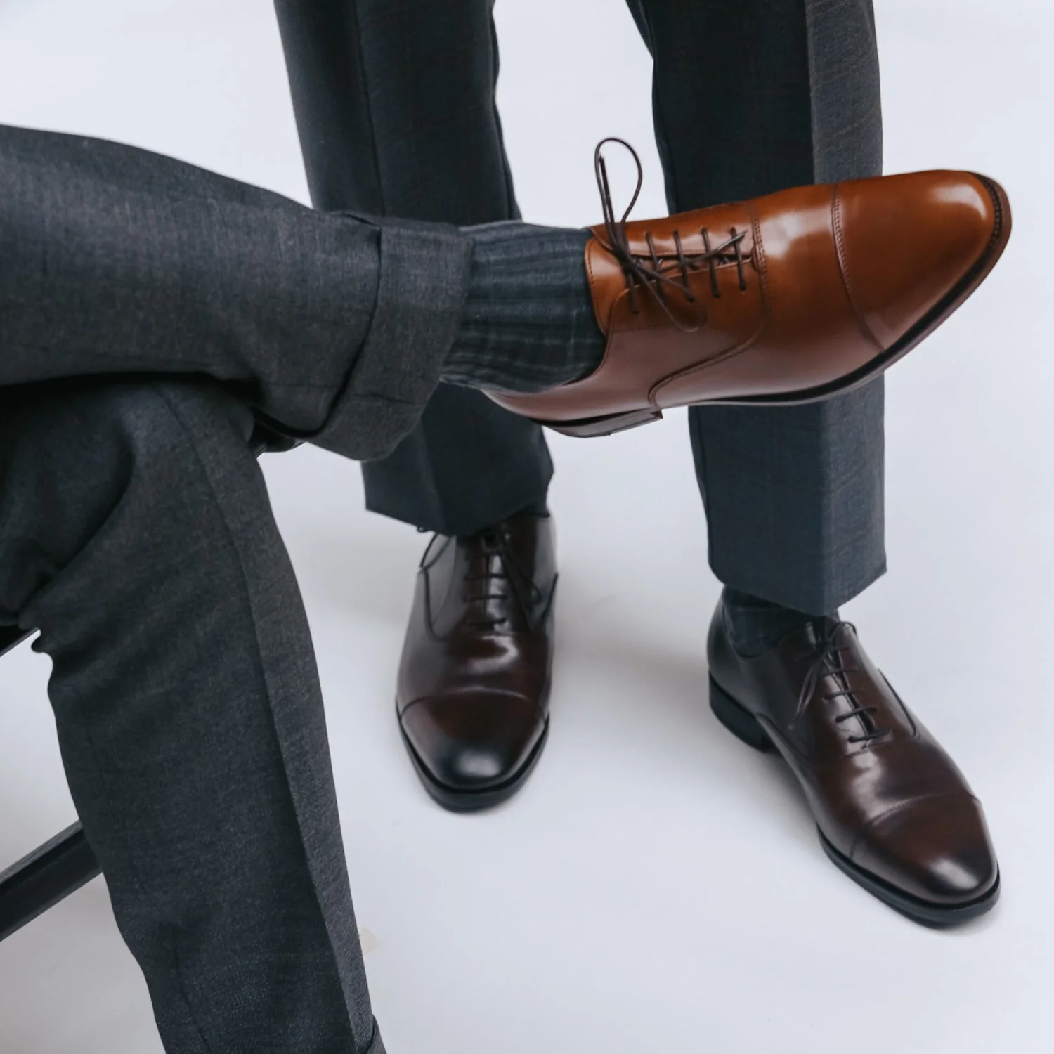 Parker-Richelieu en cuir brown
