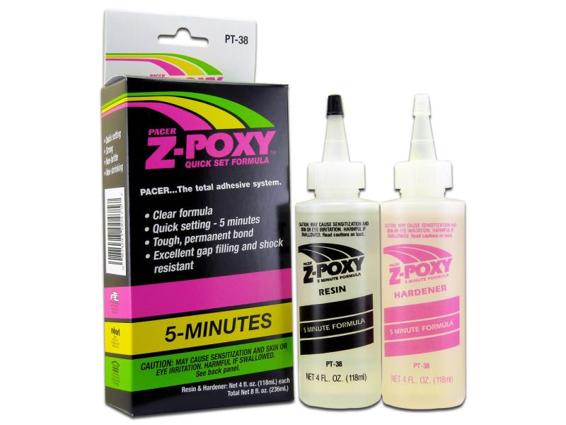 ZAP Zweikomponentenkleber Pacer Z-Poxy 5 Minuten Modellbauklebstoff, 226 g