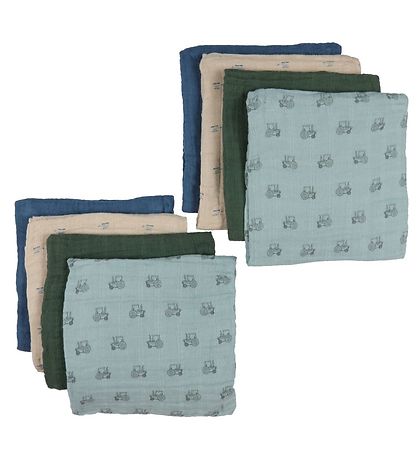 Pippi Baby Spucktücher - Organic - 8er Pack - 65x65 cm - Gray Mi