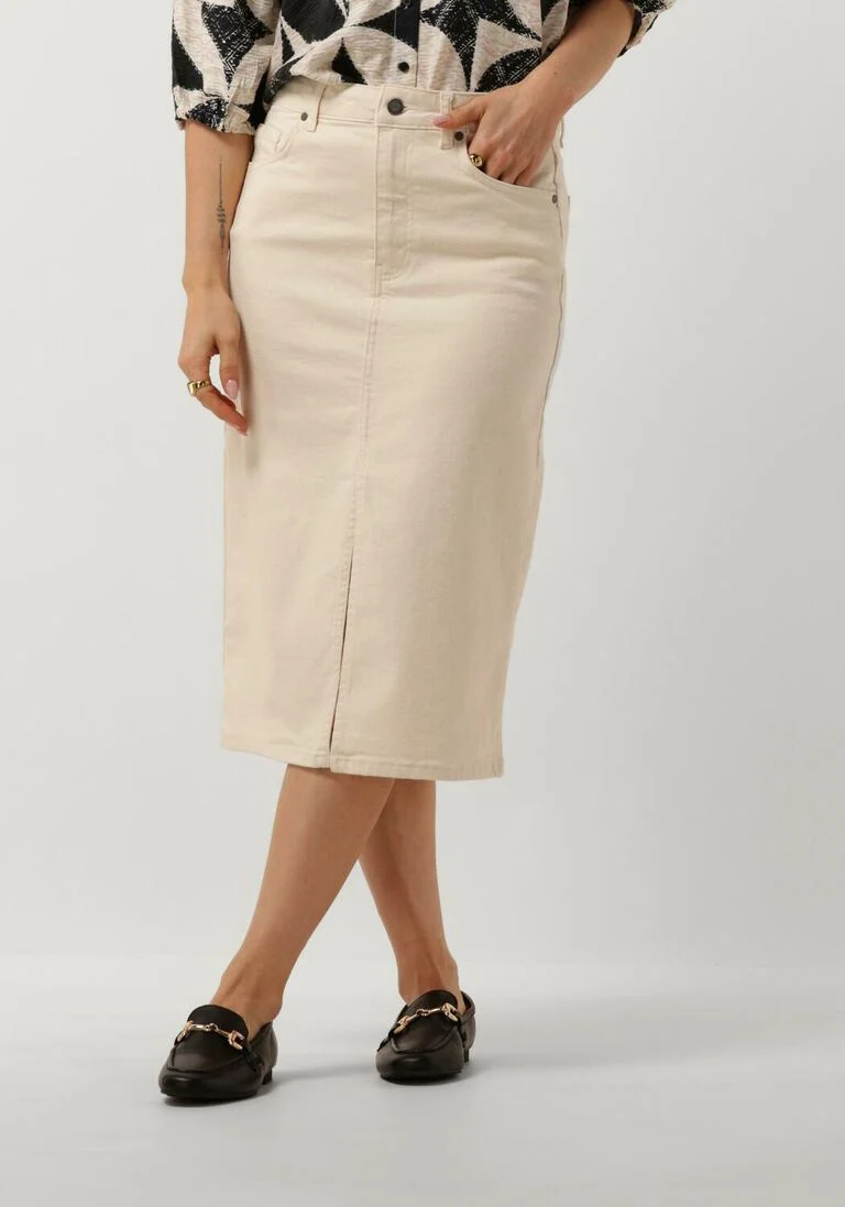 OBJECT zand object midirok objellen mw midi twill skirt