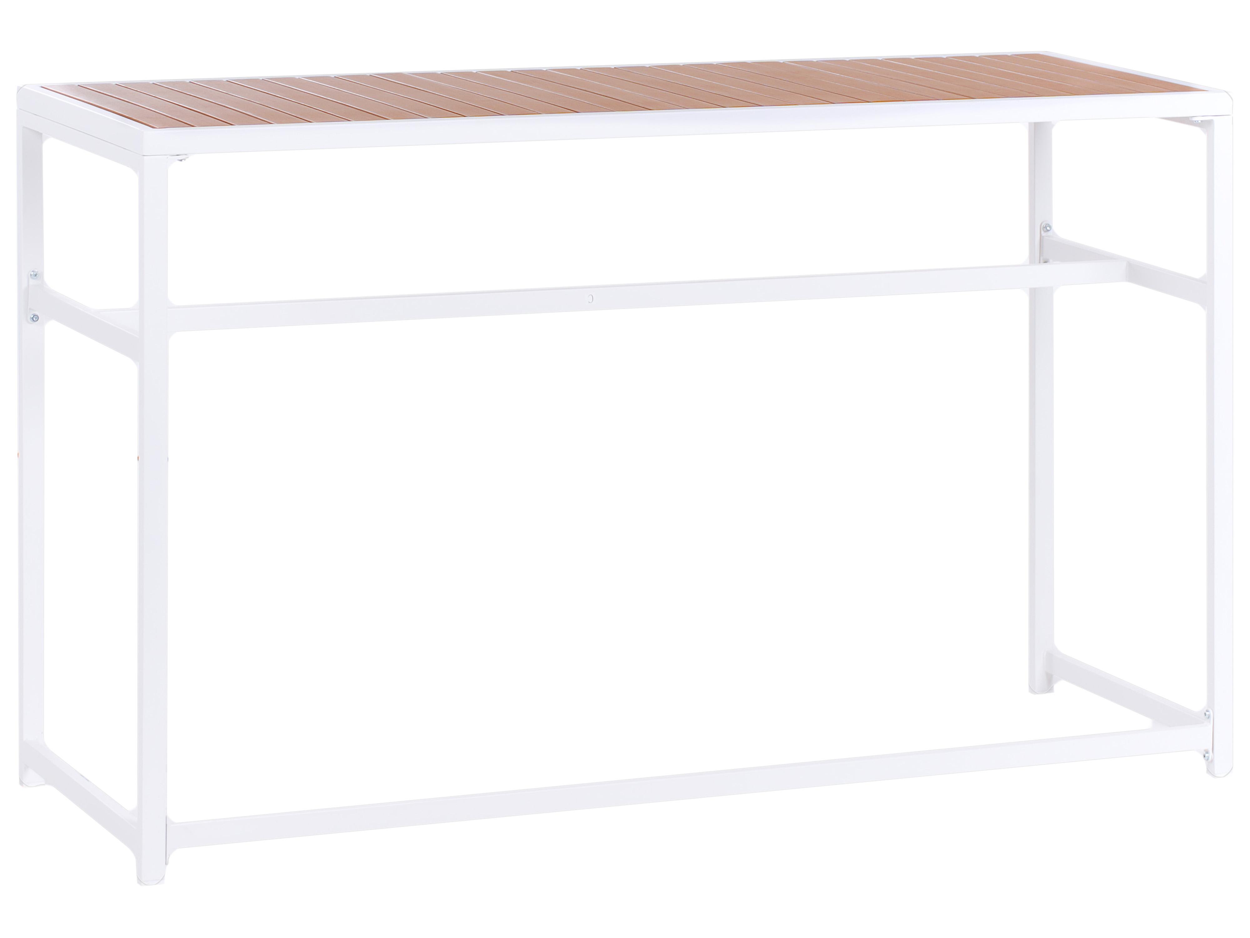 Tuin bartafel AVETRANA 150 cm 50 cm Bruin/wit