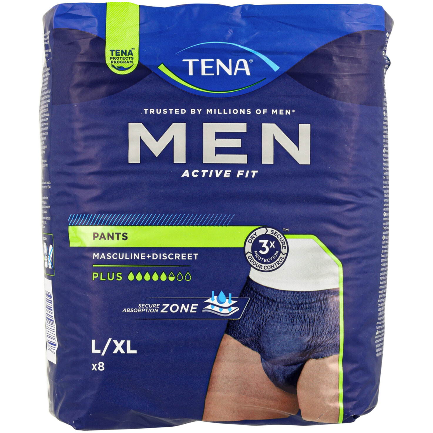 Tena Men Inkontinenz-Pants Men Active Fit Large/Extra Large 8 Stück