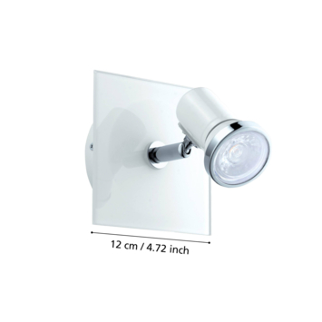 EGLO wandlamp Tamara LED chroom wit