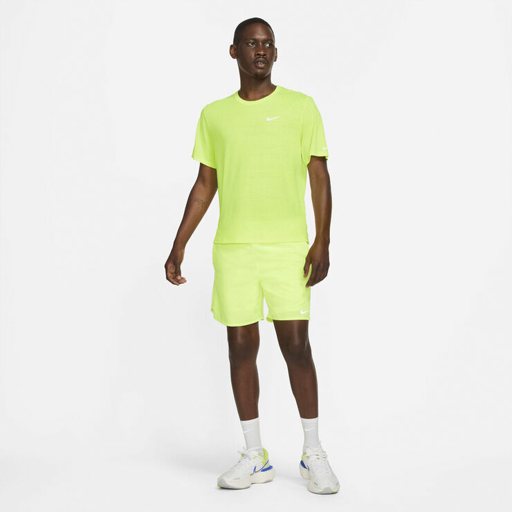 Nike Dri Fit Miler Lobe T Shirt Gul
