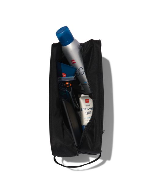 trousse de toilette noire 12x27x16