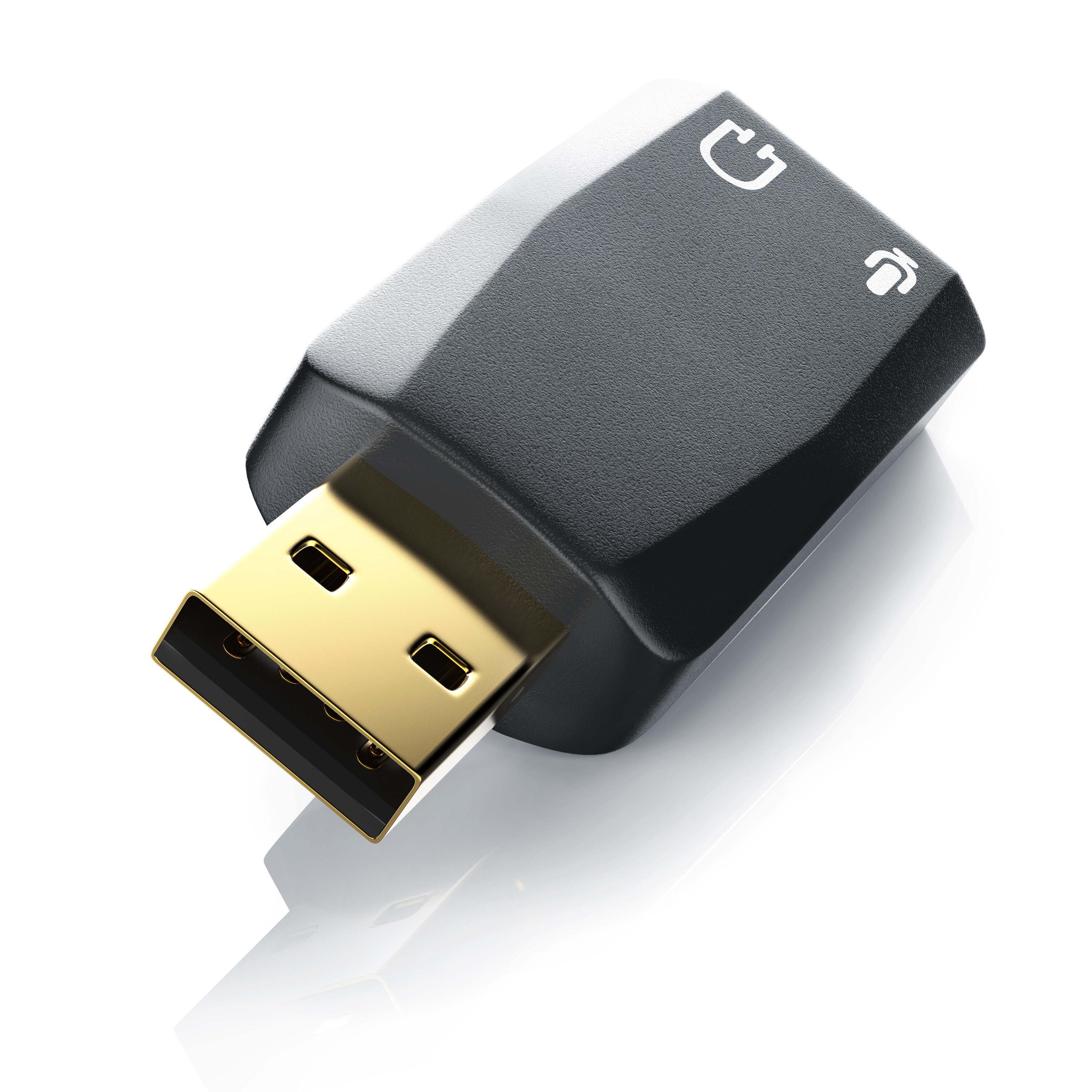 CSL USB-Soundkarte 5.1 Kanäle, Extern, 5.1 Virtual Surround, Line-Out & Mikrofon-In Anschlüsse