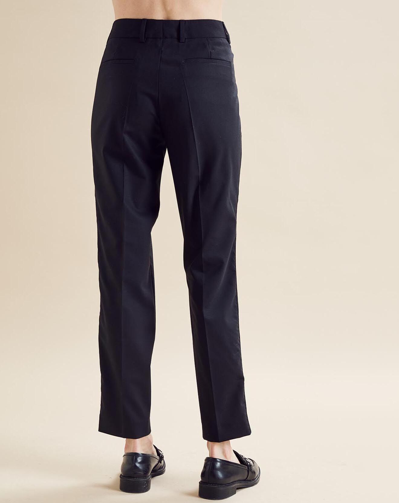 Chloé Stora Pantalon en Laine mélangée Poter noir