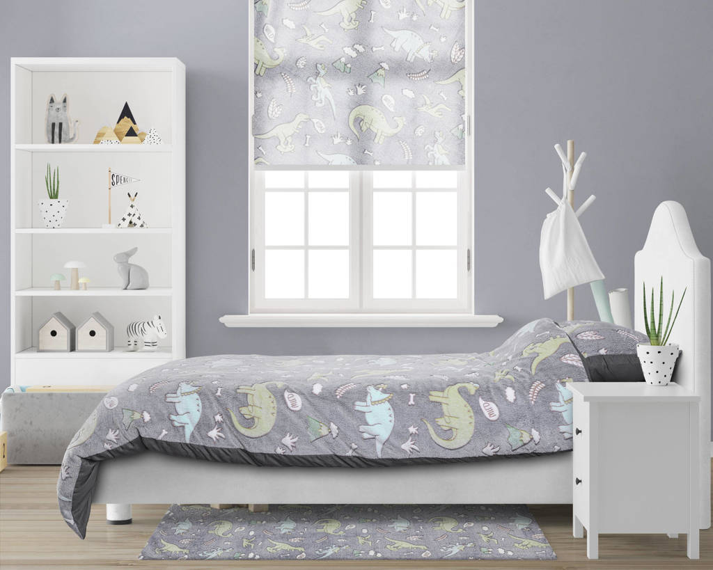 GEEN GLOW IN DARKfleece dekbedovertrek 1 persoons (140x220 cm)