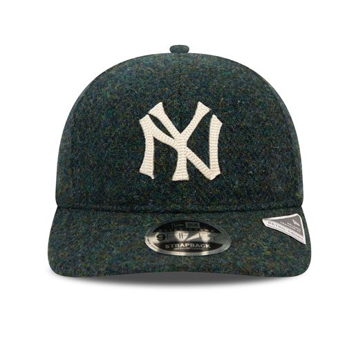 New Era New York Yankees Harris Tweed 9Fifty Retro Crown Cap, Navy, M/L