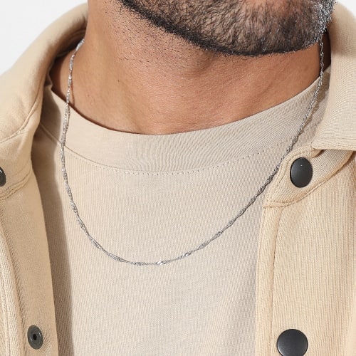 Collier Maille Singapour 2.5mm Argenté
