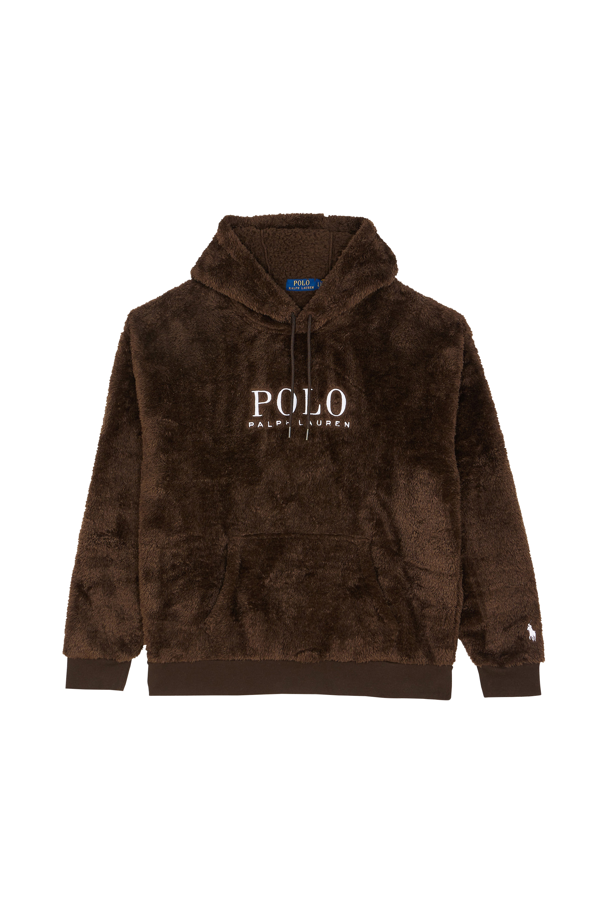 POLO RALPH LAUREN Hoodie CURLY HI-PILE-LSL-SWS Marron