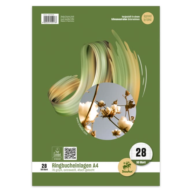 Ringbucheinlagen A4 - 50 Blatt - Lineatur 28