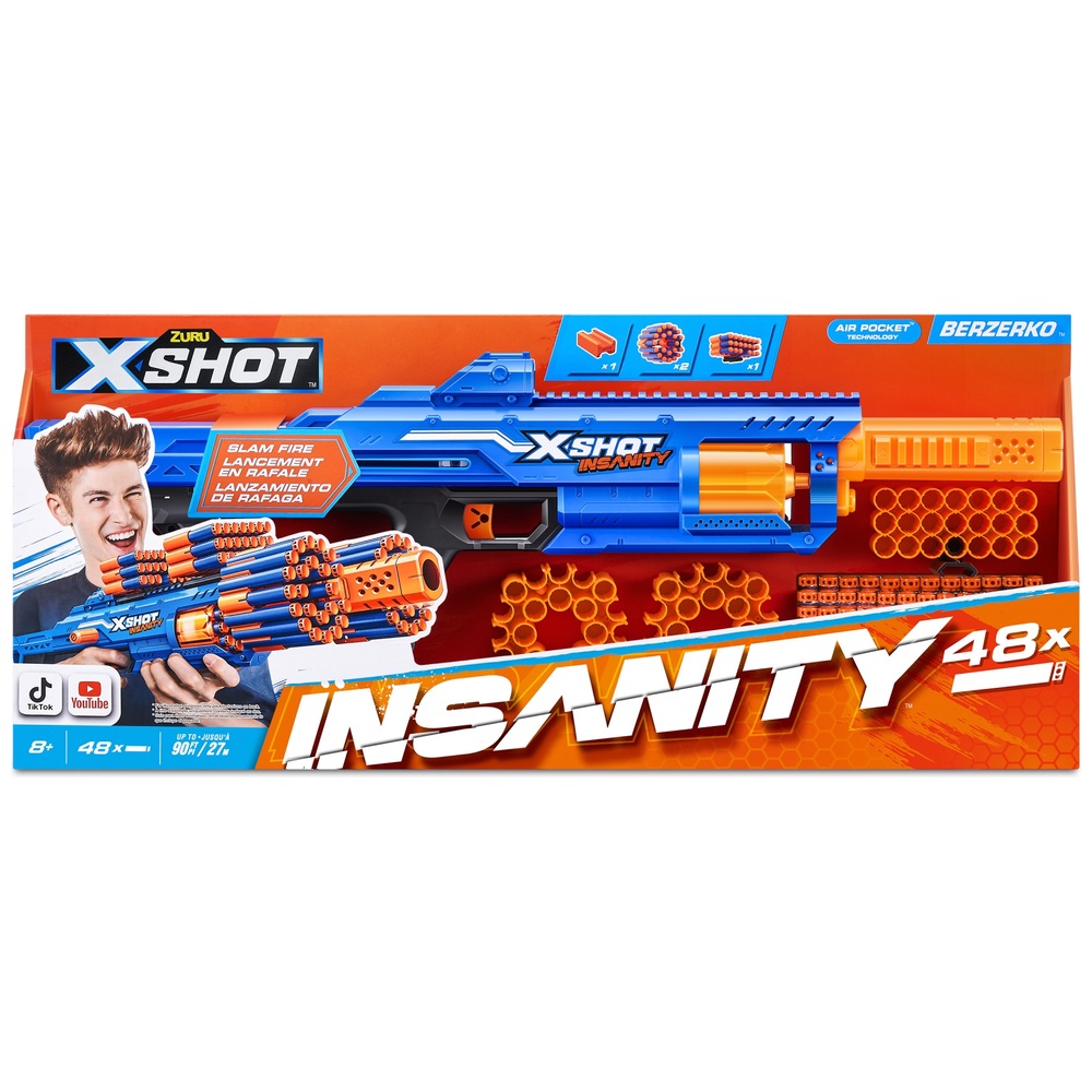 XHOT Insanity Blaster Berzerko 48 Darts von Zuru