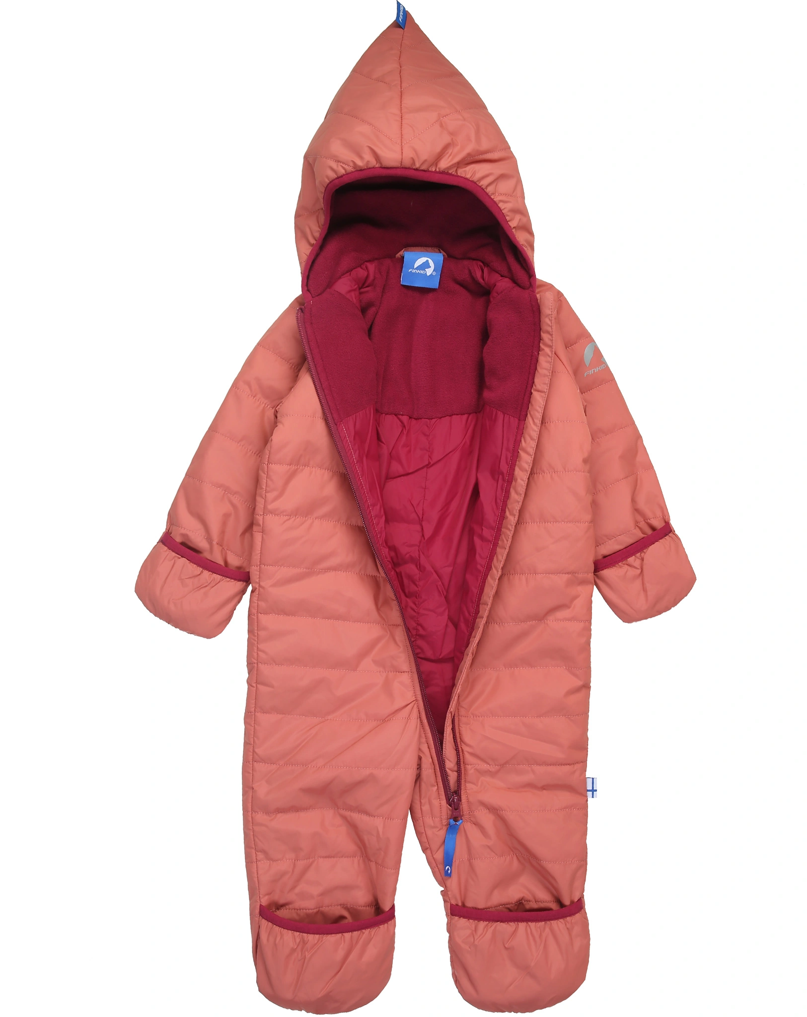 Stepp-Overall PIKKU VANU in rose/beet red