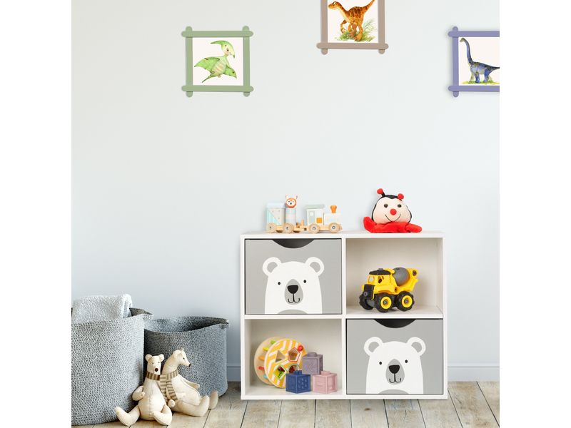 relaxdays Regal Bär, MDF / Kiefern Kinderregal
