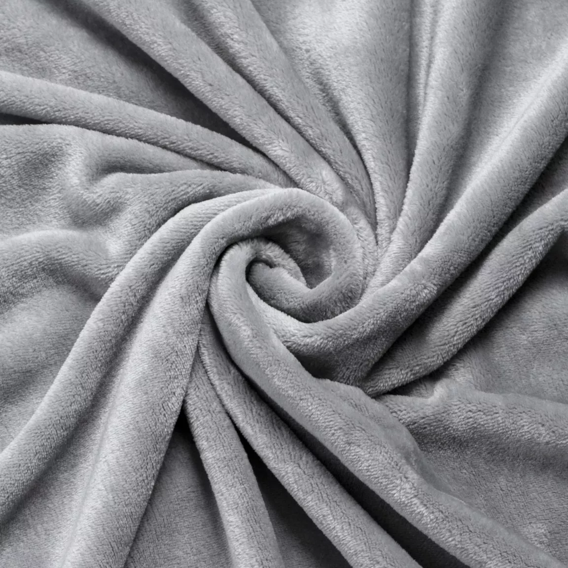 Housse de coussin rectangulaire flanelle (40 x 60 cm) Didou Gris clair