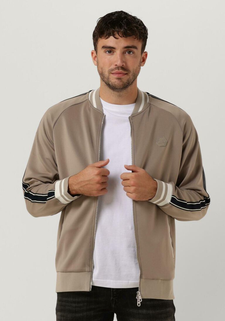 CRUYFF taupe cruyff vest santino scuba track top