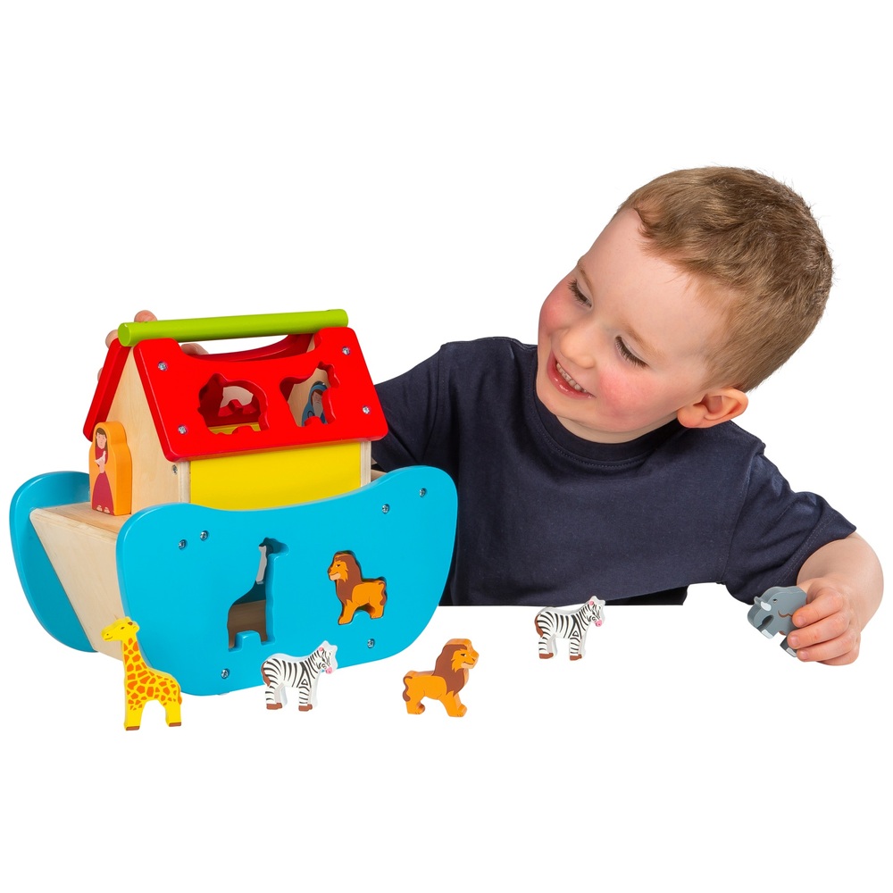 Eichhörnchenspiel Arche Noah aus Holz
