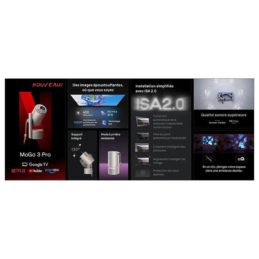 XGIMI MoGo 3 Pro Bundle - DLP LED Full HD - 450 Lumens
