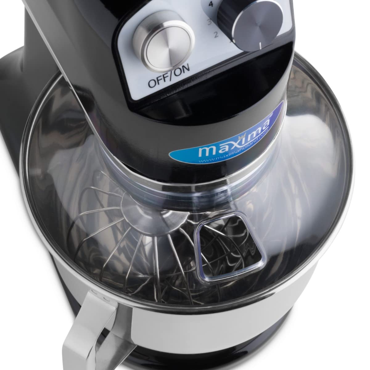 Planetenmixer 7 l, bis zu 2 kg Teig, schwarz – Edelstahl-Rührschüssel – 11 Geschwindigkeiten – Küchenmaschine – Standmixer – Lebensmittelroboter – 7 Liter