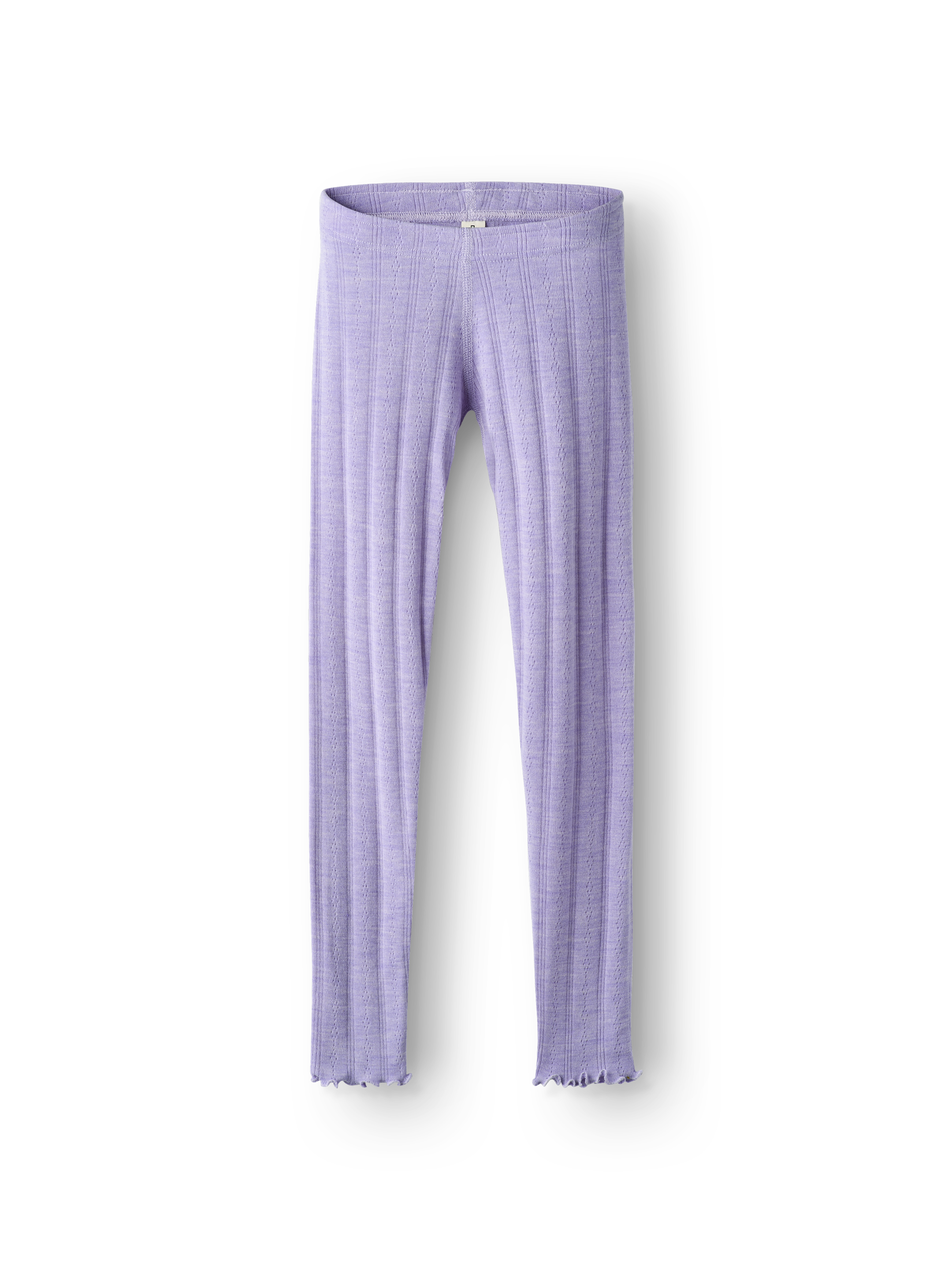 Pointelle legging van merinowol voor kinderen