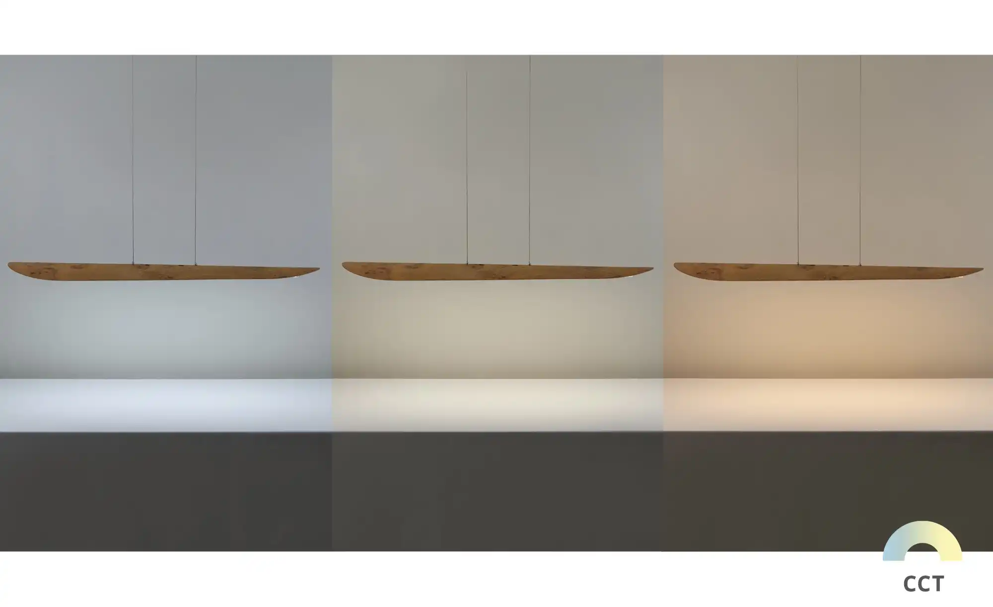 LED-Pendelleuchte, 1-flammig, Asteiche