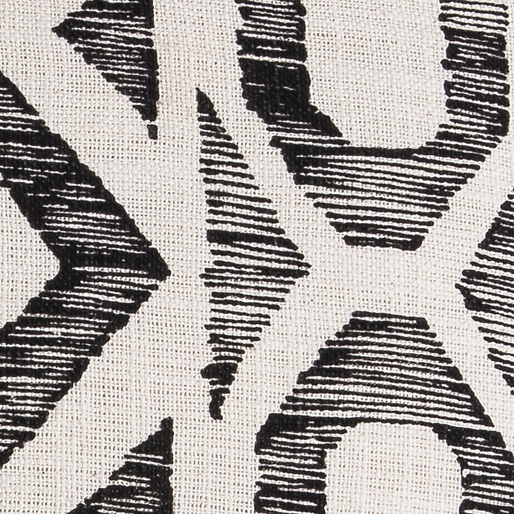 Coussin Mosaïc Slub Deco&Co naturel noir L.45 x l.45 x ep.3cm