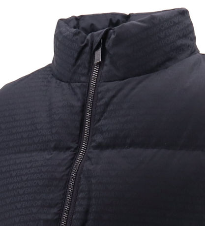 Emporio Armani Daunenweste - Navy m. Logos