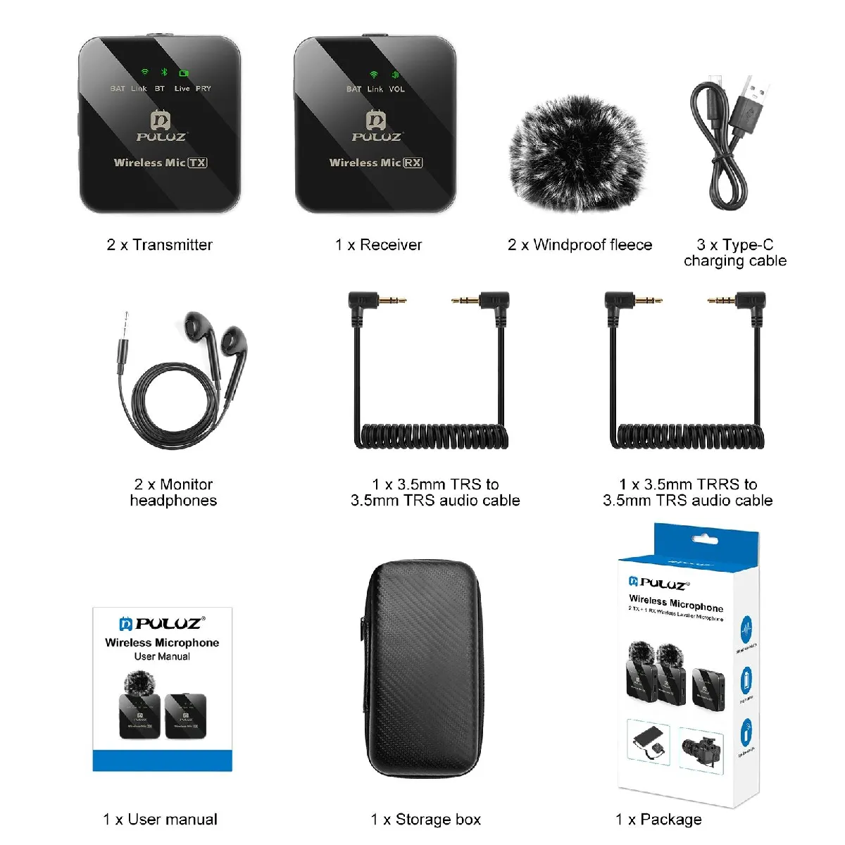 YONIS Microphone Sans Fil Lavalier