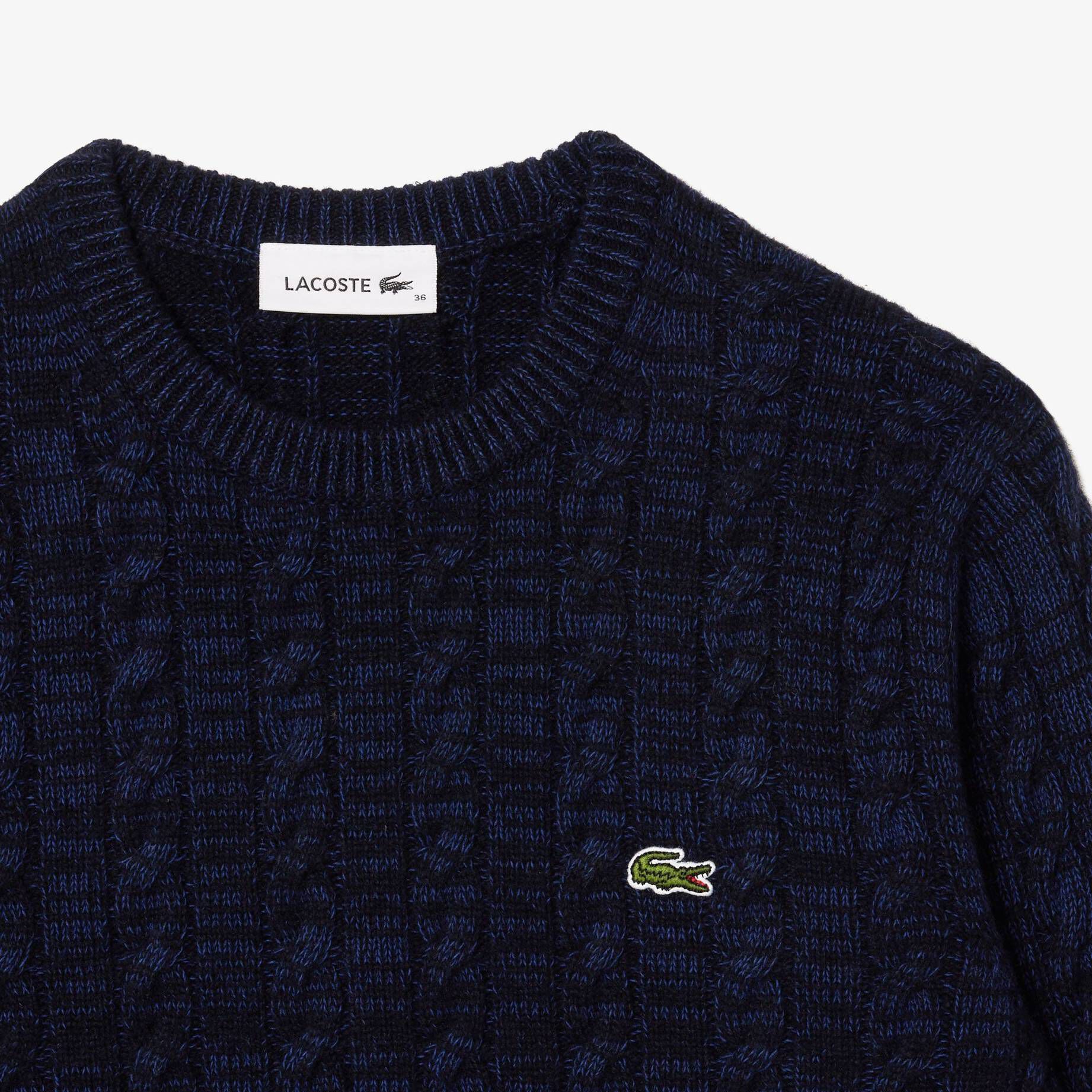 Lacoste| Damen Strickpullover mit Wolle