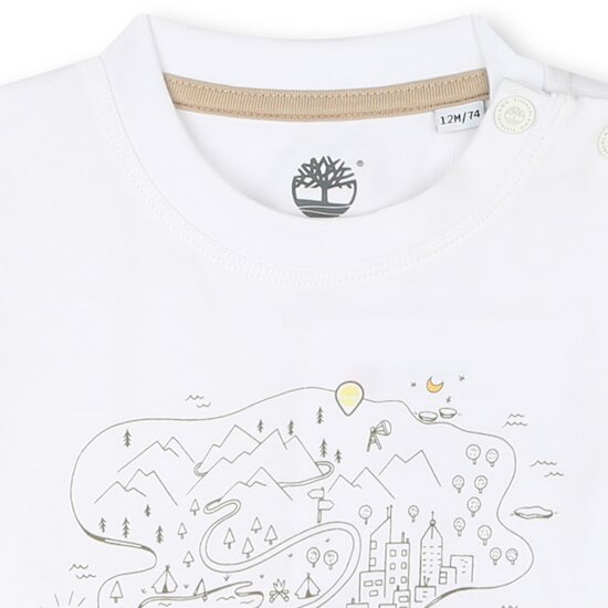 T-shirt à bouton-pression   Blanc        2 ans   de               Timberland