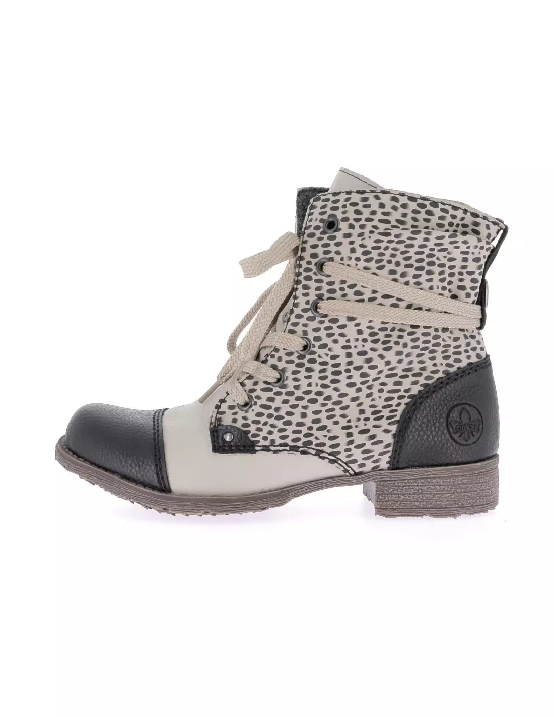 RIEKER 70822-62 - Boots & bottines SCHWARZ/CREMA