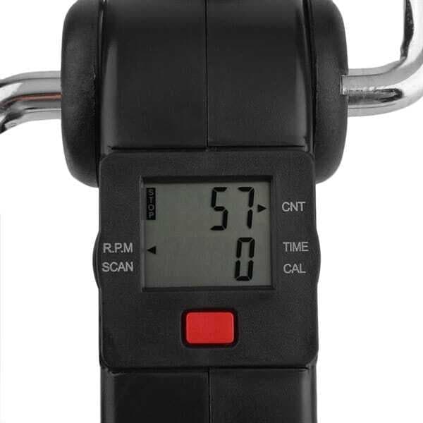 Sammenklappelig pedaltræner med modstand og display