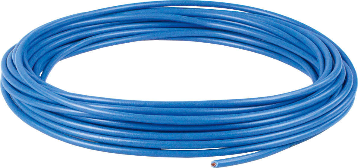 Flexible Aderleitung Blau 6 mm² Länge 5 m
